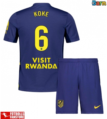 Atletico Madrid Koke #6 Bortatröja Barn 2025-26 Kortärmad (+ Korta byxor)